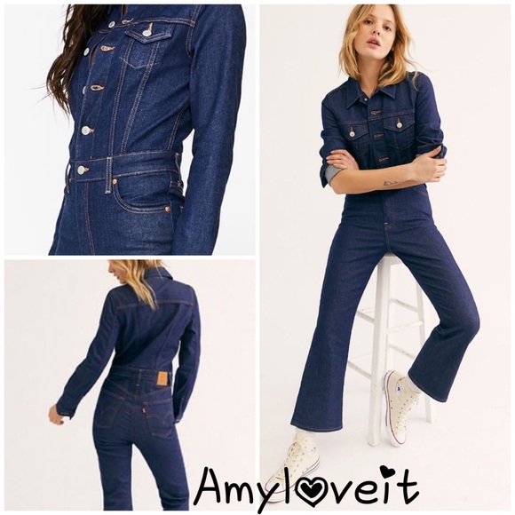 levi's kick flare jumpsuit